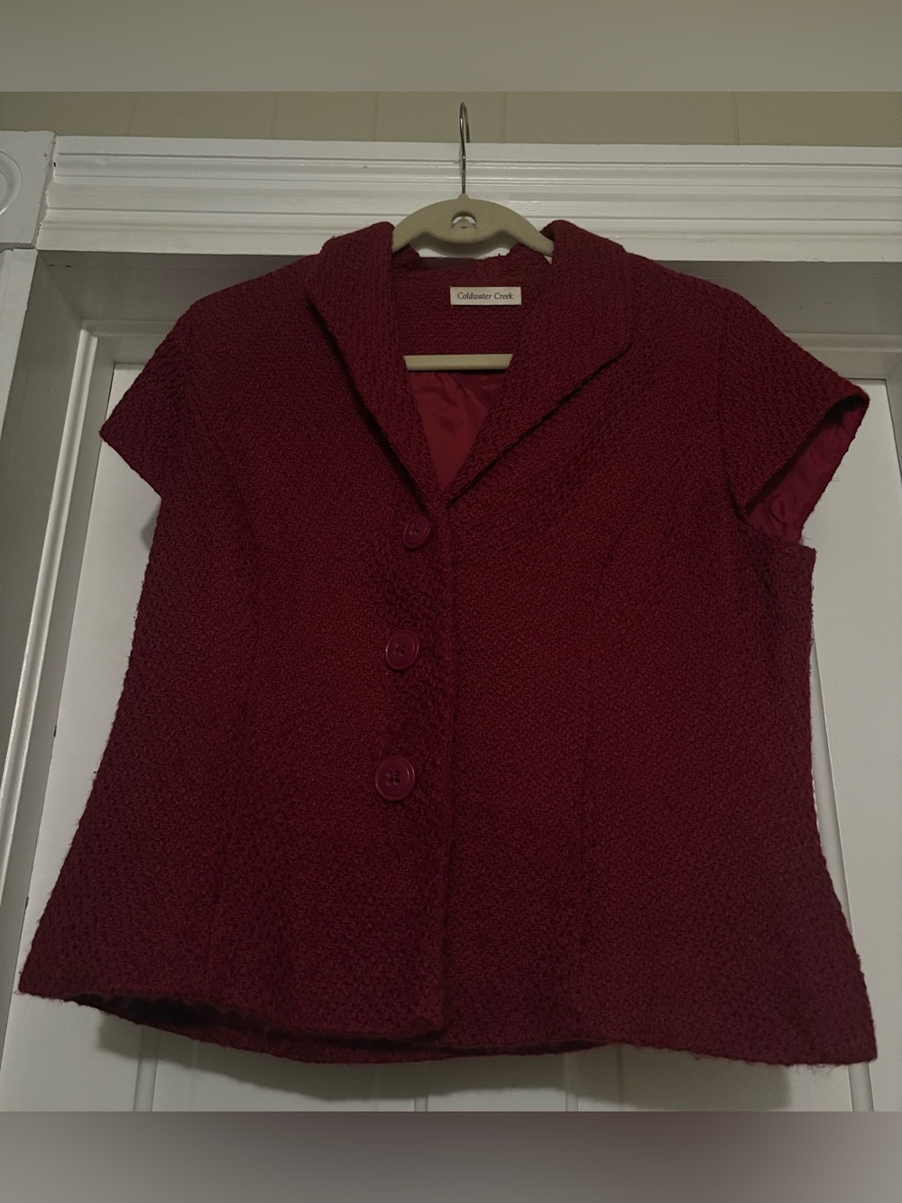 Coldwater Creek Short-Sleeve Jacket Size 14 Petite